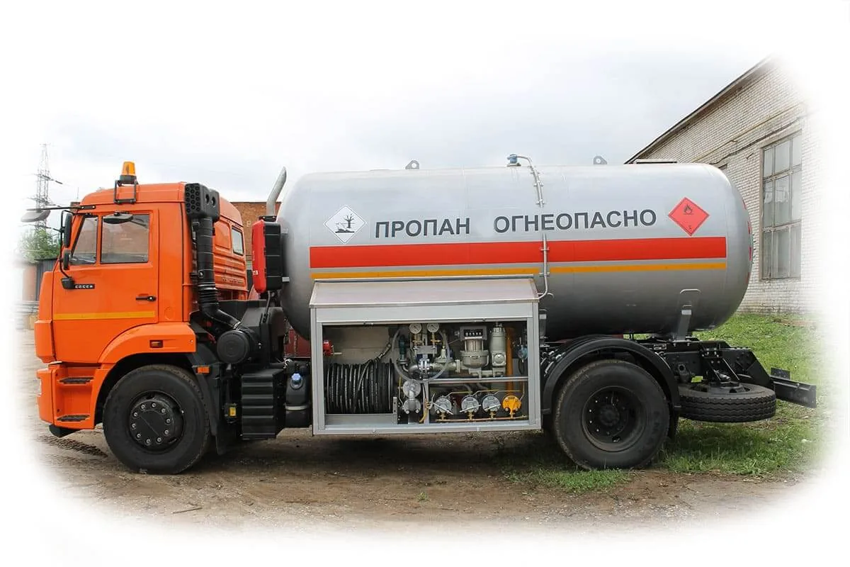 Заправка газгольдера Заправка газгольдера